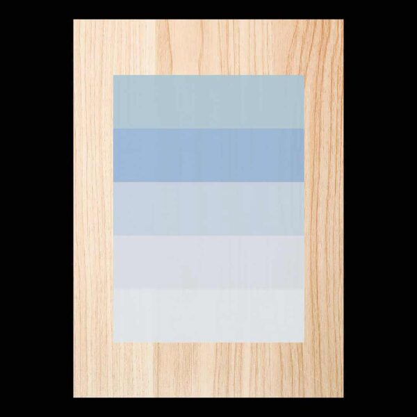 Cuadro de madera blue lines