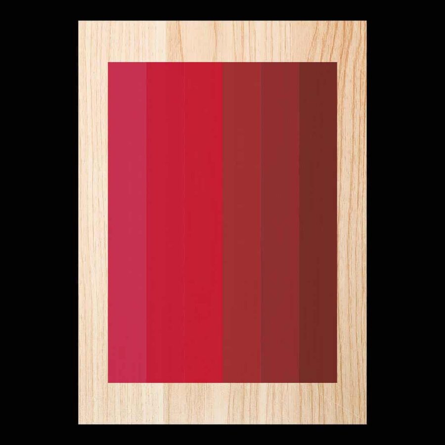 Cuadro de madera Red Lines