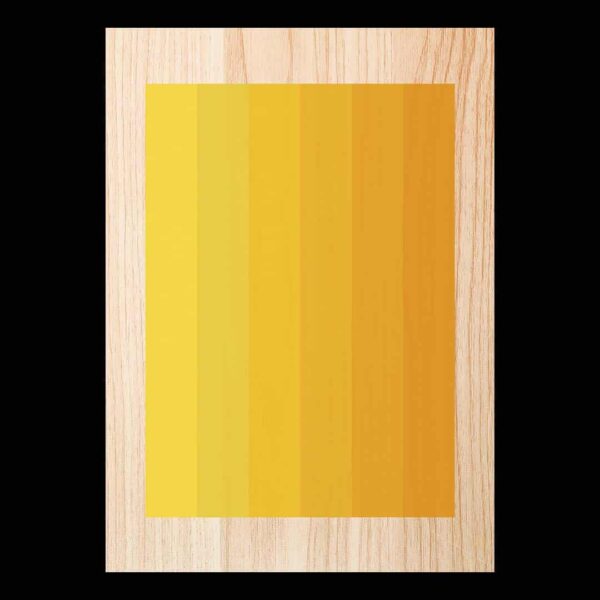 Cuadro de madera Yellow Lines.