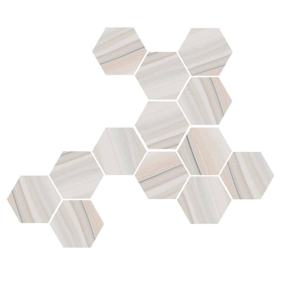 producto hexágonos decorativos crema del desierto