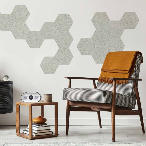 Ambiente hexágonos decorativos hexa terrazo