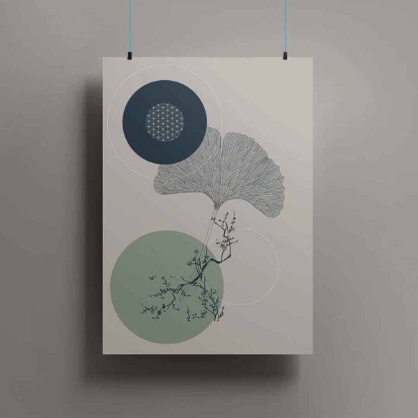 Poster decorativo Tree Moka