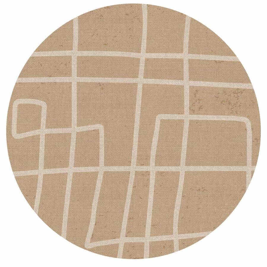 Alfombra de vinilo Laberint Beige