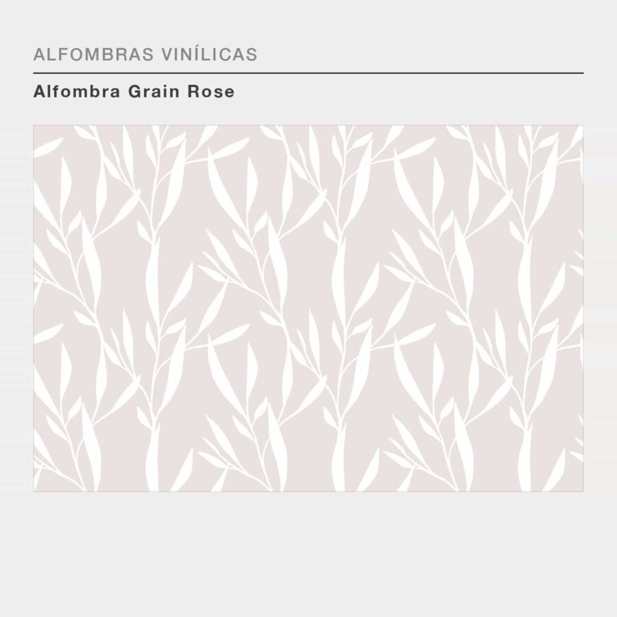 Alfombra de vinilo completa Grain Rose