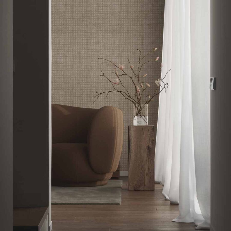 Papel pintado Malvarosa Beige