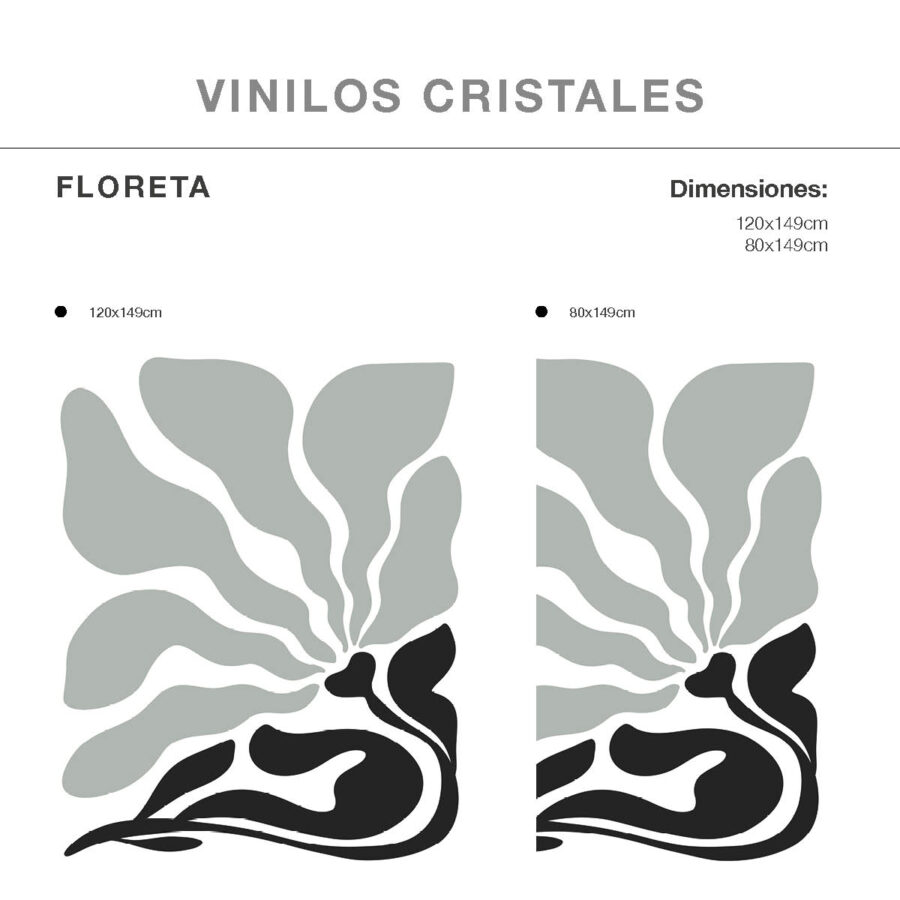 Vinilo mampara Floreta - Imagen 2