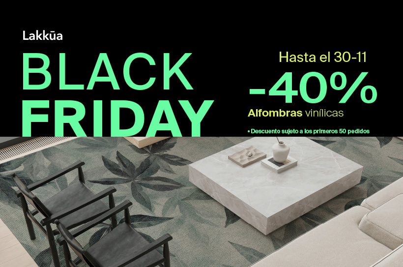 Slider alfombras vinílicas Black Friday 2025